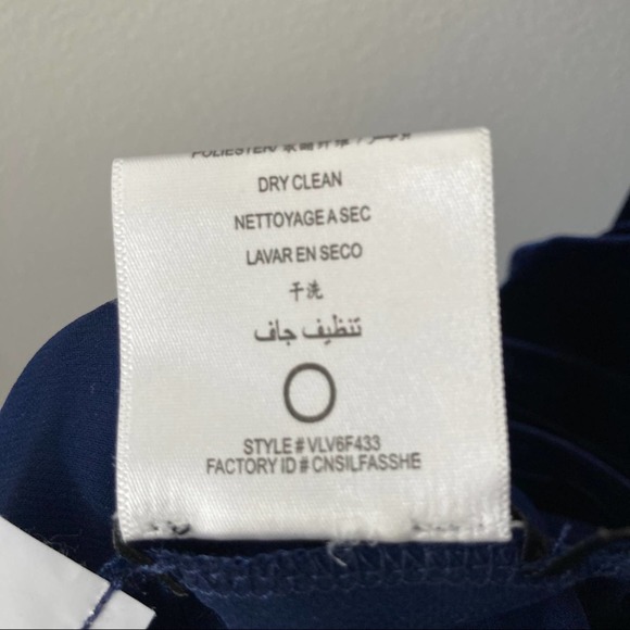 BCBGMaxAzria NWT Wms Medium Blue Velvet Cowl Back Cocktail Party Social Dress - Picture 14 of 16